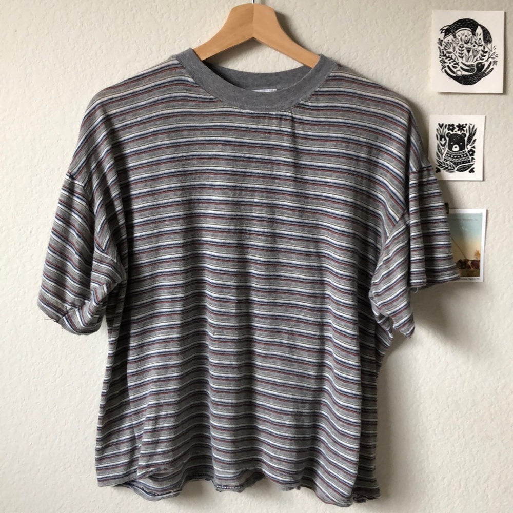 ✨ Vintage Striped Crew Neck Tee ✨